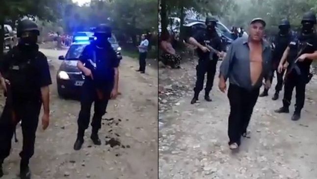 Jandarmi încercuiţi de hoţii de lemn în Argeş. Lupte cu pietre, topoare şi focuri de armă: „Unul a vrut să-şi scape fiul şi a dat cu maşina peste noi“