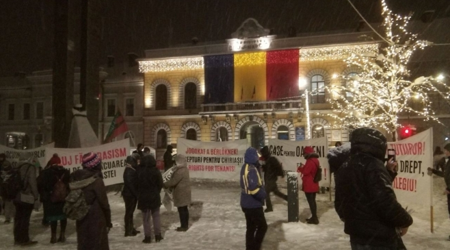 8 ani de la evacuările de pe Coastei. Zeci de persoane au protestat în centrul Clujului