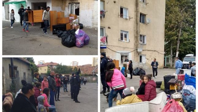 Cum s-a derulat evacuarea a 200 de romi din blocul Turturica. „Ne-o dat afară ca pe nişte animale“  Citeste mai mult: adev.ro/qr3czz