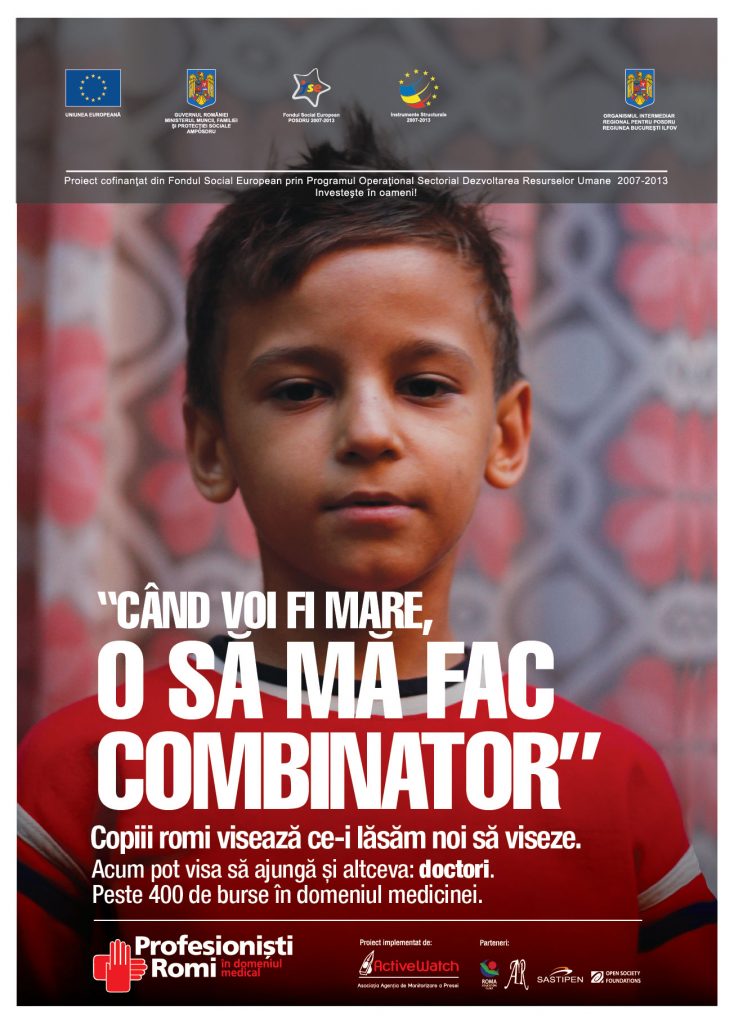 Campanie pentru integrarea în şcolile de medicină a romilor: „Copiii romi visează ce-i lăsăm noi să viseze”